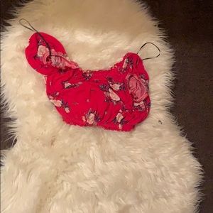 Reddd crop top new girl outfit